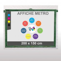 affiche metro 200x150 