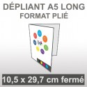 Dépliant A5 long (4 faces)