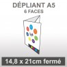 Dépliant A5 6 faces