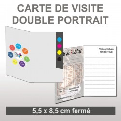 Carte Double Portrait