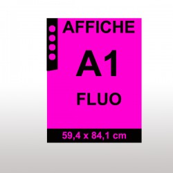Affiches FLUO A1 MAGENTA