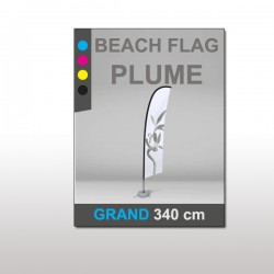 Beach flag Plume Grand 340 cm