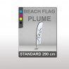 Beach flag plume Standard 290cm