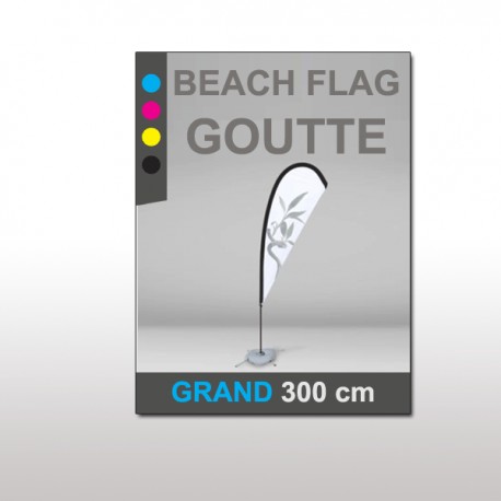 Beach flag Goutte Grand 300 cm