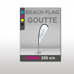 Beach flag Goutte Géant 350 cm