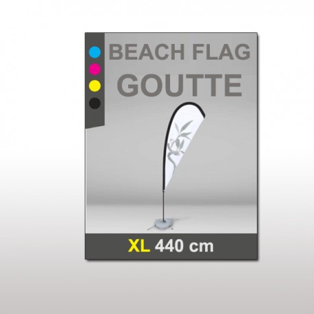 Beach flag goutte XL 440 cm