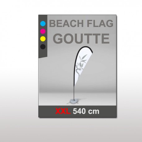 Beach flag goutte XXL 540 cm