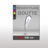 Beach flag goutte XXL 540 cm