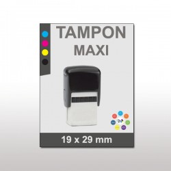 Tampon plastique maxi 19x29mm