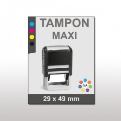Tampon plastique maxi 29x49mm