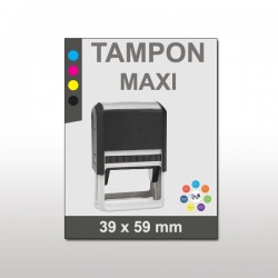 Tampon plastique maxi 39x59mm
