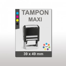 Tampon plastique maxi 39x49mm