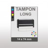 Tampon plastique long 14x74mm
