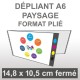 Dépliant A6 Paysage (4 faces)