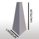 Totem pyramide dimension